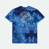 Brixton Crest II Standard T-Shirt Navy/Sky Blue Cloud Wash
