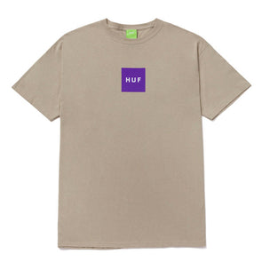 Huf Essentials Box Logo S/S T-Shirt Sand