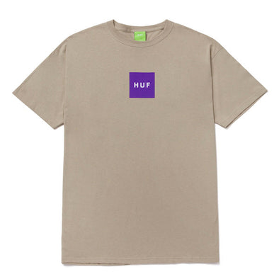 Huf Essentials Box Logo S/S T-Shirt Sand