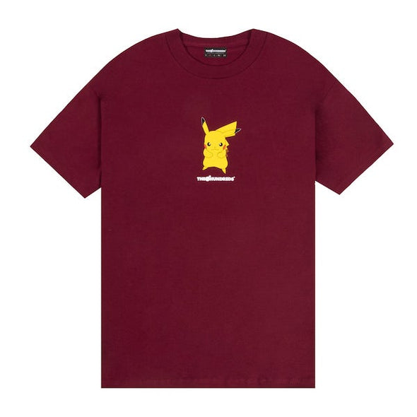 The Hundreds Pikachu Wildfire T-Shirt Burgundy