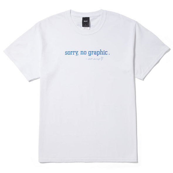 HUF X Crailtap Sorry S/S T-Shirt White