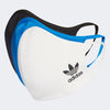 Adidas Face Cover (3-Pack) Multicolor/Black/White/Blue Bird Small