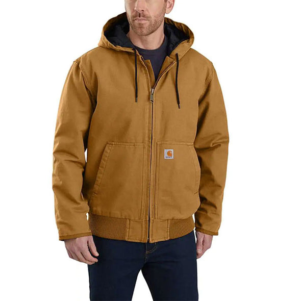 Carhartt Washed Duck Insulated Active Jacket - Carhartt Brown