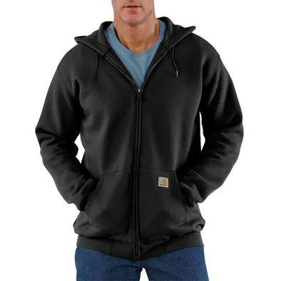 Carhartt Midweight Hooded Zip-Front Sweatshirt Black - Xtreme Boardshop (XBUSA.COM)
