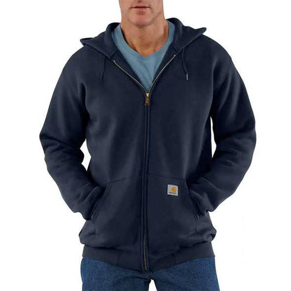 Carhartt Midweight Hooded Zip-Front Sweatshirt New Navy - Xtreme Boardshop (XBUSA.COM)