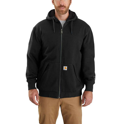 Carhartt Rain Defender Original Fit Midweight Thermal Lined Full-Zip Hooded Sweatshirt Black