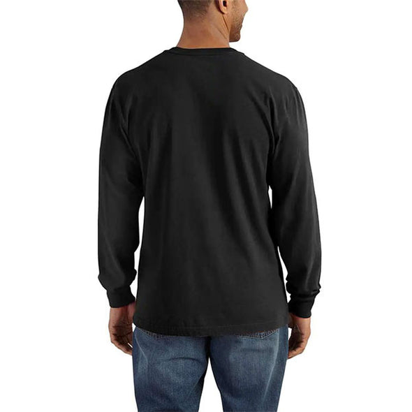Carhartt Workwear Pocket L/S Henley Black - Xtreme Boardshop (XBUSA.COM)