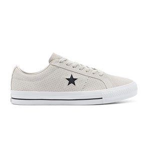 Converse One Star Pro Perforated Suede Low Top (170072C) Pale Putty/White/White