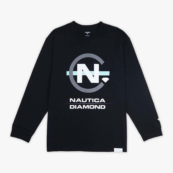 Diamond x Nautica Clocked LS Tee Black