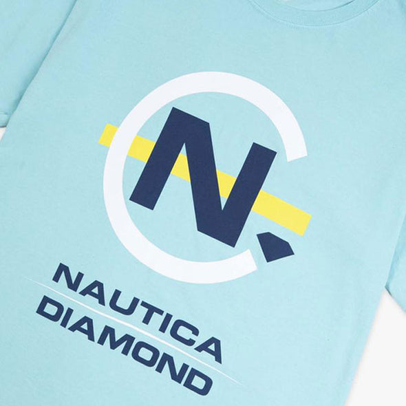 Diamond x Nautica Clocked Tee Diamond Blue