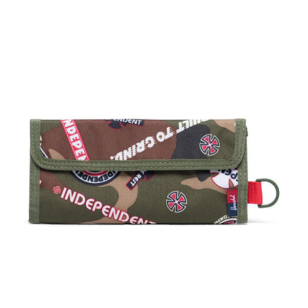 肌触りがいい Independent x Co. Supply Herschel Smith Camo Woodland Wallet スケートボード