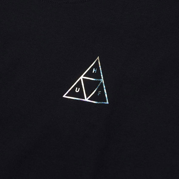 HUF Holoshine Foil Triple Triangle T-Shirt Black