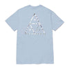 HUF Holoshine Foil Triple Triangle T-Shirt Light Blue