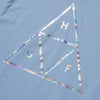 HUF Holoshine Foil Triple Triangle T-Shirt Light Blue
