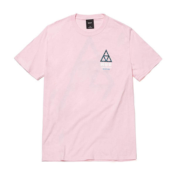HUF Video Paradise Triple Triangle T Shirt Pale Pink – Xtreme
