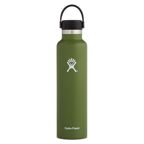 Hydro Flask Standard Mouth 24 oz Insulated Water Bottle Olive