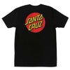 Santa Cruz Classic Dot Chest Regular S/S T-Shirt Black - Xtreme Boardshop (XBUSA.COM)