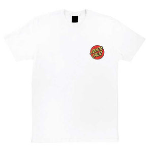 Santa Cruz Classic Dot Chest Regular S/S T-Shirt White - Xtreme Boardshop (XBUSA.COM)