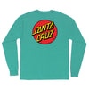 Santa Cruz Classic Dot L/S T-Shirt Celadon