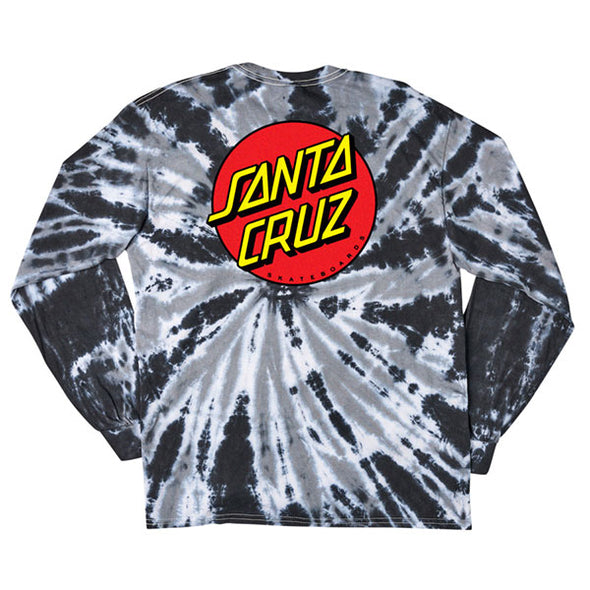 Santa Cruz Classic Dot L/S T-Shirt Twist Black