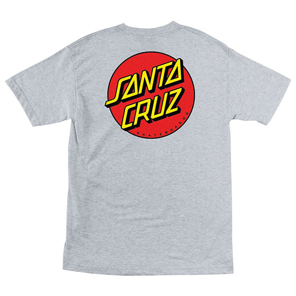 Santa Cruz Classic Dot T-Shirt Athletic Heather
