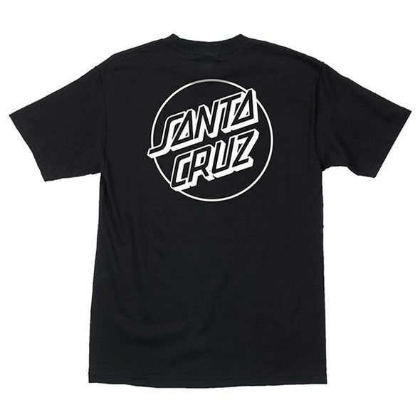 Santa Cruz Opus Dot T-Shirt Black/White