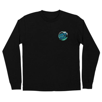 Santa Cruz Wave Dot L/S T-Shirt Black