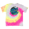 Santa Cruz Youth Wave Dot T-Shirt Silver Rainbow