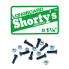Shorty's Longboard Hardware 1.25" Phillips