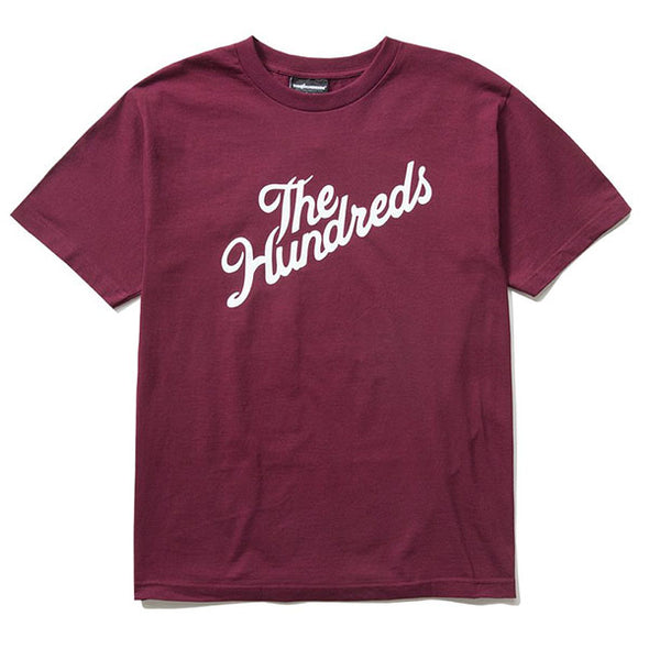 The Hundreds Forever Slant T-Shirt Burgundy - Xtreme Boardshop (XBUSA.COM)