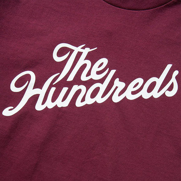 The Hundreds Forever Slant T-Shirt Burgundy - Xtreme Boardshop (XBUSA.COM)