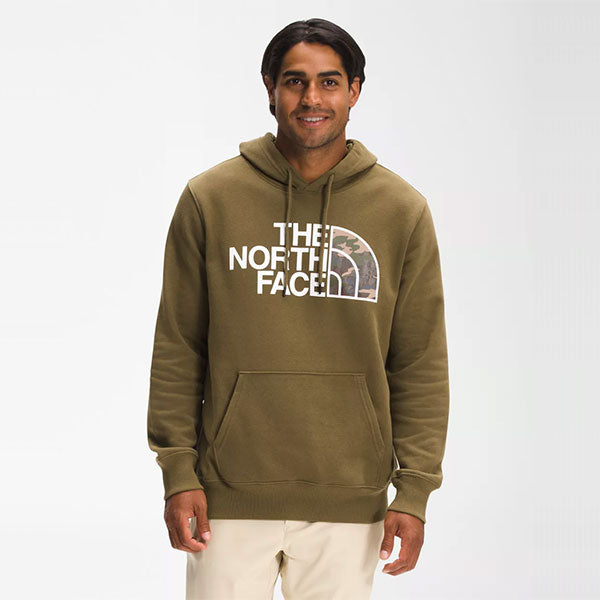 The North Face Half Dome Pullover Hoodie Military Olive/Multi Color Print -