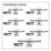 Thunder Polished Lights II Trucks Silver 149 (Pair)